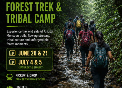 Arippa Forest Trek & Tribal Camp, Trivandrum | 2D/1N | 4-5<sup>th</sup> July
